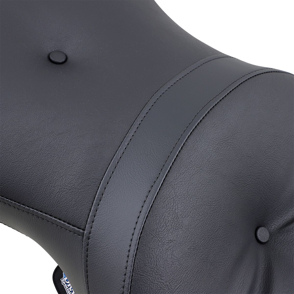 Drag Specialties Seats Seat Wide Low Profile Rear 2 Up Vinyl Black Seat Drag Specialties