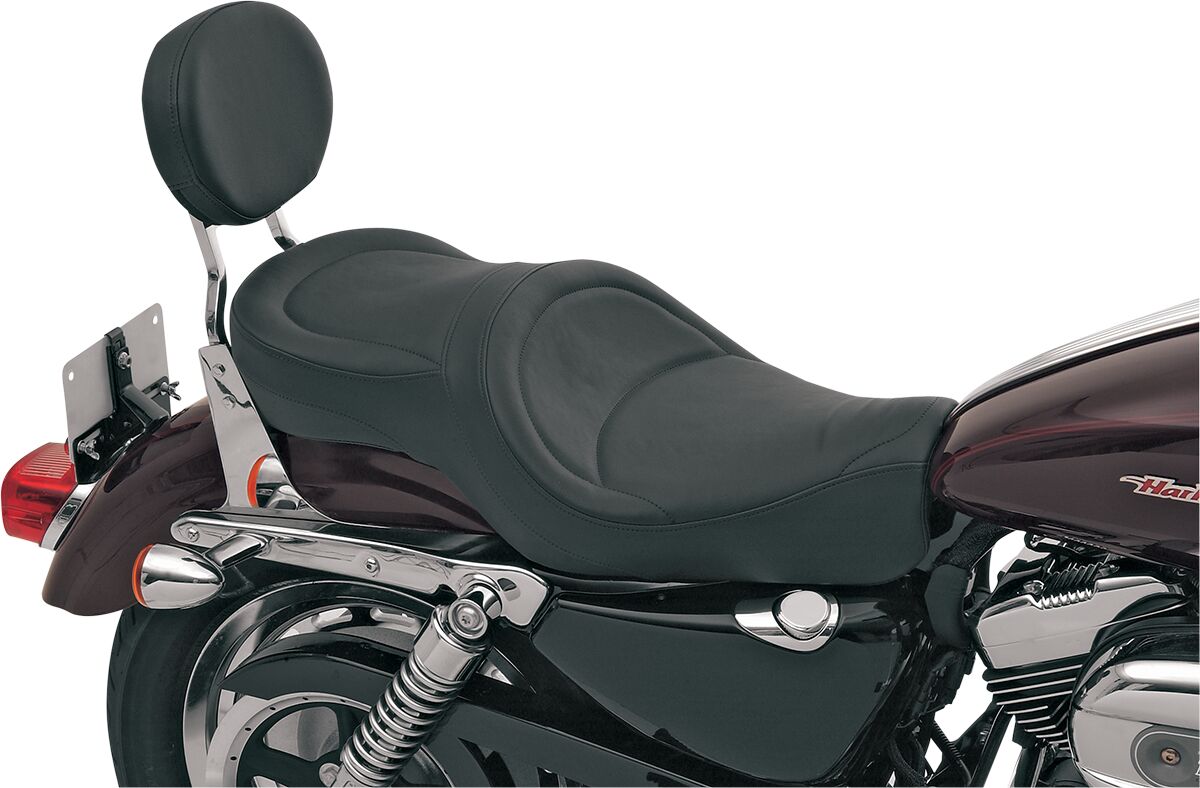 Drag Specialties Seats Seat Wide Low Profile Rear 2 Up Vinyl Black Seat Drag Specialties Seats