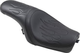 Drag Specialties Seats Seat Predator Rear Full Length Vinyl Black Seat Drag Specialties