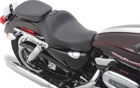 Drag Specialties Seats Pillion Pad Solo Seat Rear Solo Vinyl Black Seat Drag Specialties