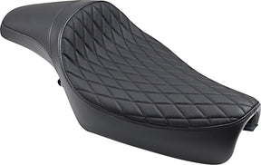 Drag Specialties Seats Seat Predator Extended Reach Diamond Black Seat Drag Specialties