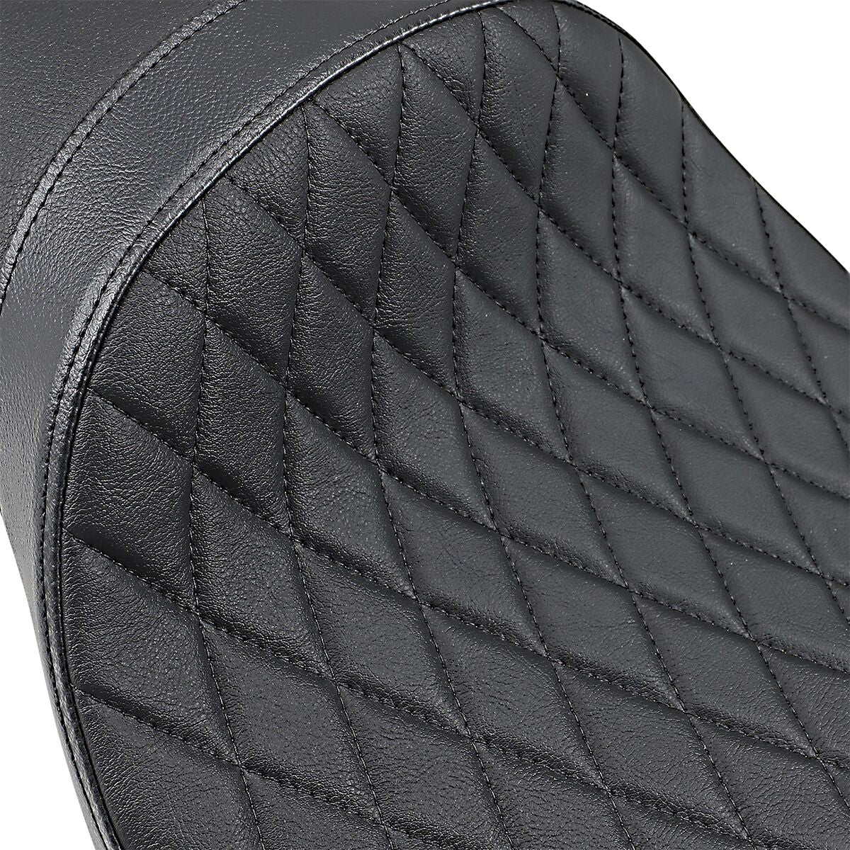 Drag Specialties Seats Seat Predator Extended Reach Diamond Black Seat Drag Specialties
