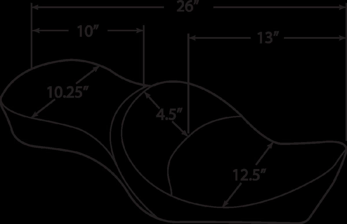 Drag Specialties Seats Seat Lo Dbkt Sm 82 03 Xl SEATS-FOR HARLEY SPORTSTER Drag Specialties Seats