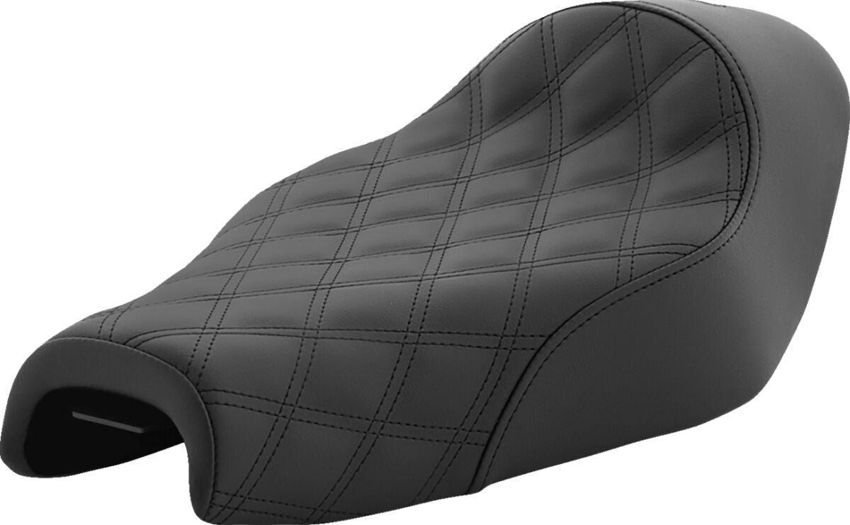 Saddlemen Renegade LS Solo Seat, Black - 04-20 Sportster (15L Tank) Seat Saddlemen