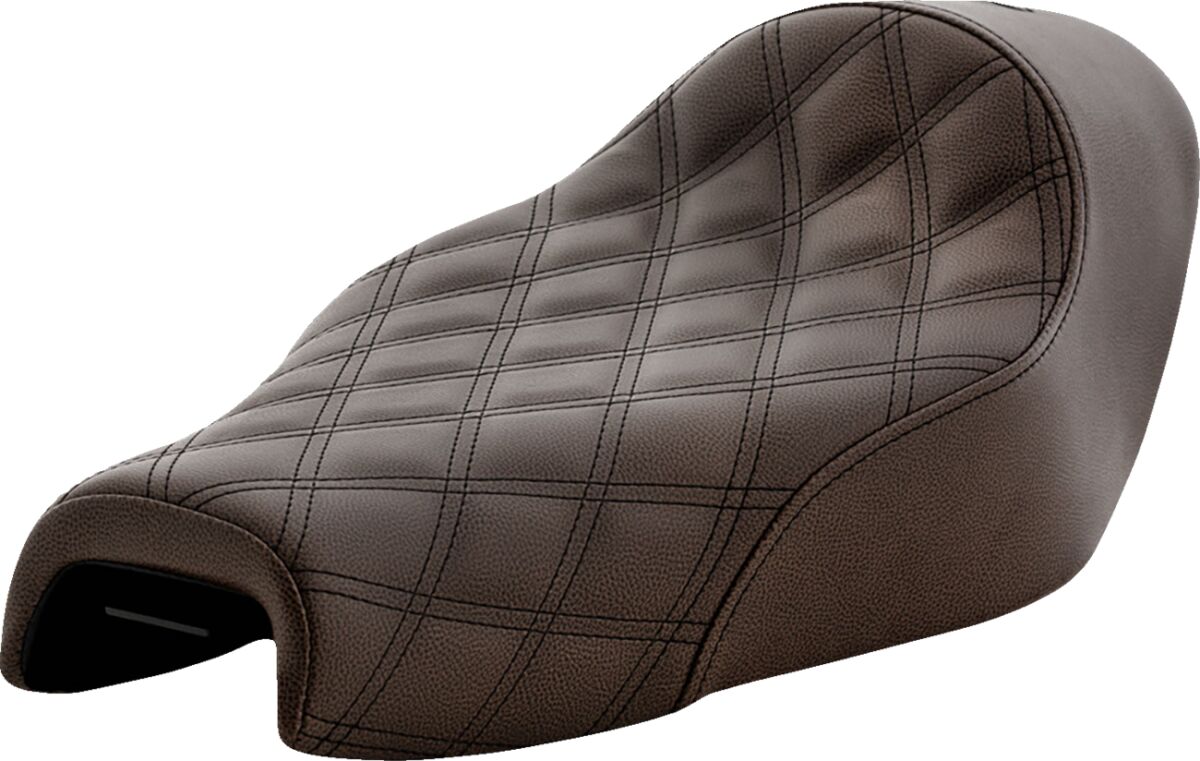 Saddlemen Renegade LS Solo Seat, Brown - 04-20 Sportster (15L Tank) Seat Saddlemen