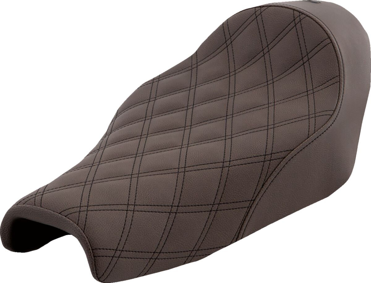 Saddlemen Renegade LS Solo Seat, Brown - 04-22 Sportster (Forty-Eight and 12L Tank) Seat Saddlemen