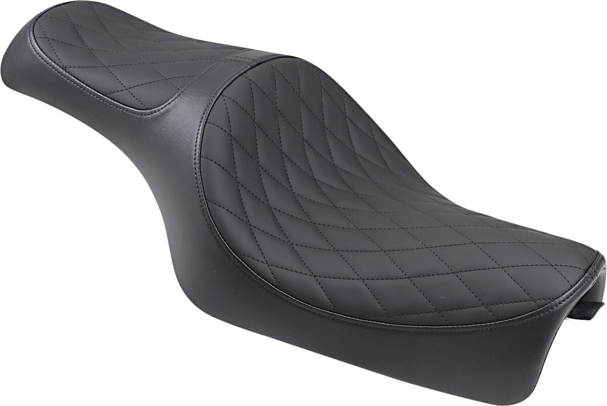 Drag Specialties Seats Seat Caballero 2 Up Diamond Style Black Seat Drag Specialties