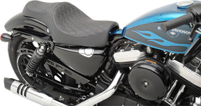 Drag Specialties Seats Seat Caballero 2 Up Diamond Style Black Seat Drag Specialties