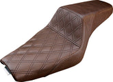 Saddlemen Step Up Front LS Seat, Brown - 04-22 Sportster (Forty-Eight and 12L Tank) Seat Saddlemen
