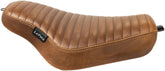 Le Pera Streaker Solo Pleated Seat, Brown - 10-22 Sportster Seat Le Pera