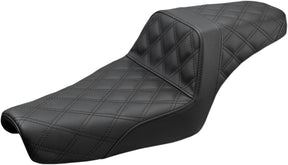 Step Up Front & Rear LS Seat, Black - 04-22 Sportster (Forty-Eight and 12L Tank) Seat Saddlemen