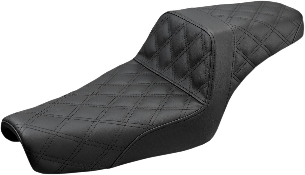 Saddlemen Step Up Front & Rear LS Seat, Black - 04-22 Sportster (Forty-Eight and 12L Tank) Seat Saddlemen