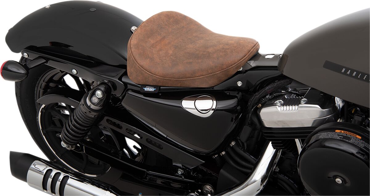 Drag Specialties Seats Seat Solo Bobr Brn Leathr Seat Drag Specialties