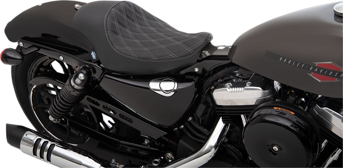 Drag Specialties Seats Seat 3/4 Solo Ddslv Ynyl Seat Drag Specialties