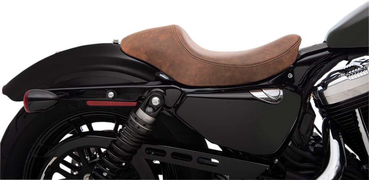 Drag Specialties Seats Seat 3/4 Solo Brn Leather Seat Drag Specialties