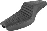 Saddlemen Step Up Front TR & Rear LS Seat, Black - 04-20 Sportster (15L Tank) Seat Saddlemen