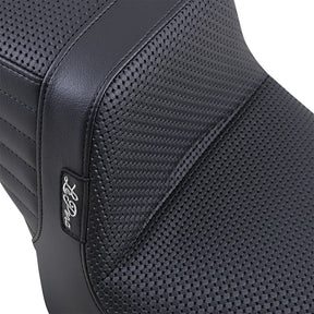 Le Pera Tailwhip Basket Weave Seat - 10-22 Sportster Seat Le Pera