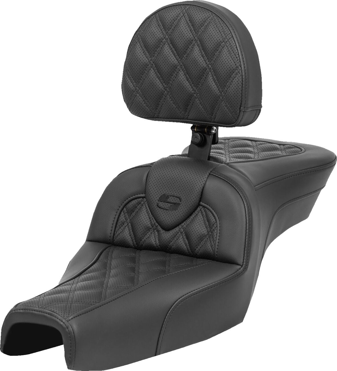 Roadsofa LS With Driver's Backrest Seat - 04-22 Sportster (15L Tank) Seat Saddlemen Default Title