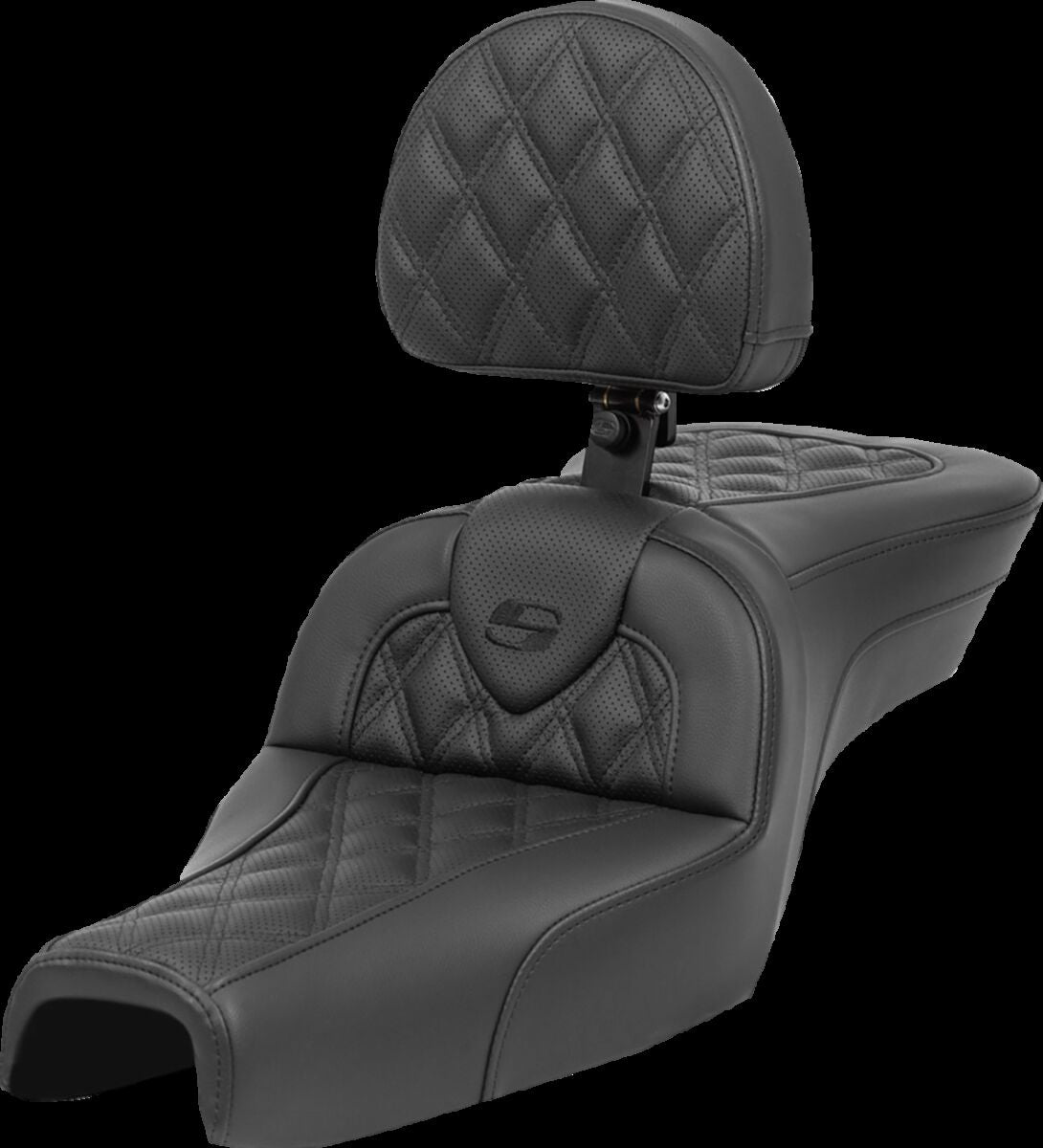 Saddlemen Roadsofa LS With Driver's Backrest Seat - 04-22 Sportster (15L Tank) Seat Saddlemen