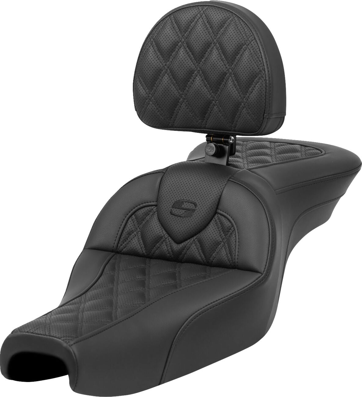 Roadsofa LS With Driver's Backrest Seat - 04-22 Sportster (12L Tank) Seat Saddlemen Default Title