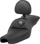 Roadsofa CF With Driver's Backrest Seat - 04-22 Sportster (12L Tank) Seat Saddlemen Default Title