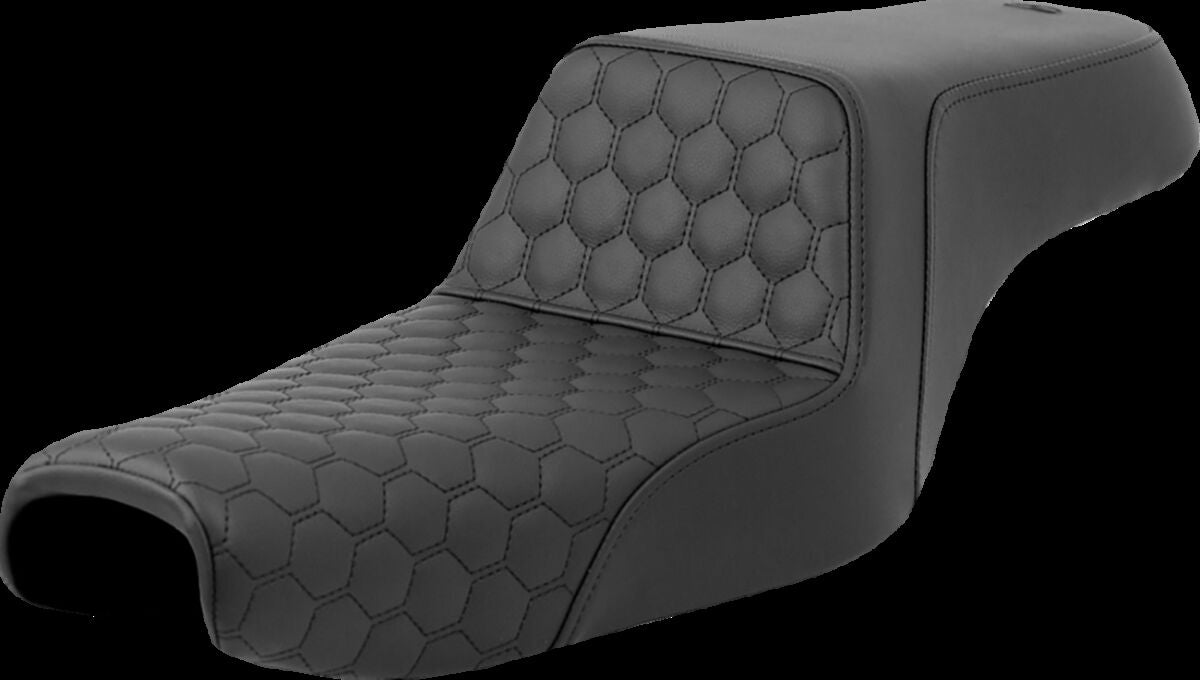 Saddlemen Step Up HC Seat, Black Stitch - 04-22 Sportster (Forty-Eight and 12L Tank) Seat Saddlemen
