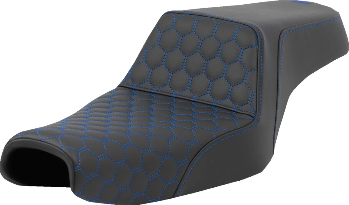 Step Up HC Seat, Blue Stitch - 04-22 Sportster (Forty-Eight and 12L Tank) Seat Saddlemen Default Title