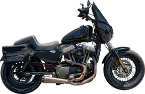 The Drifter Seat, Black Logo - 04-09 Sportster Seat Slyfox Performance