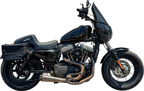 The Drifter Seat, Gray Logo - 04-09 Sportster Seat Slyfox Performance