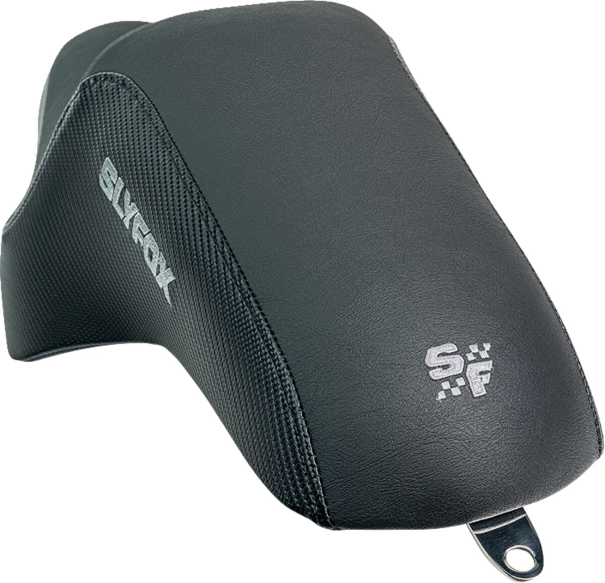 The Drifter Seat, Gray Logo - 04-09 Sportster Seat Slyfox Performance