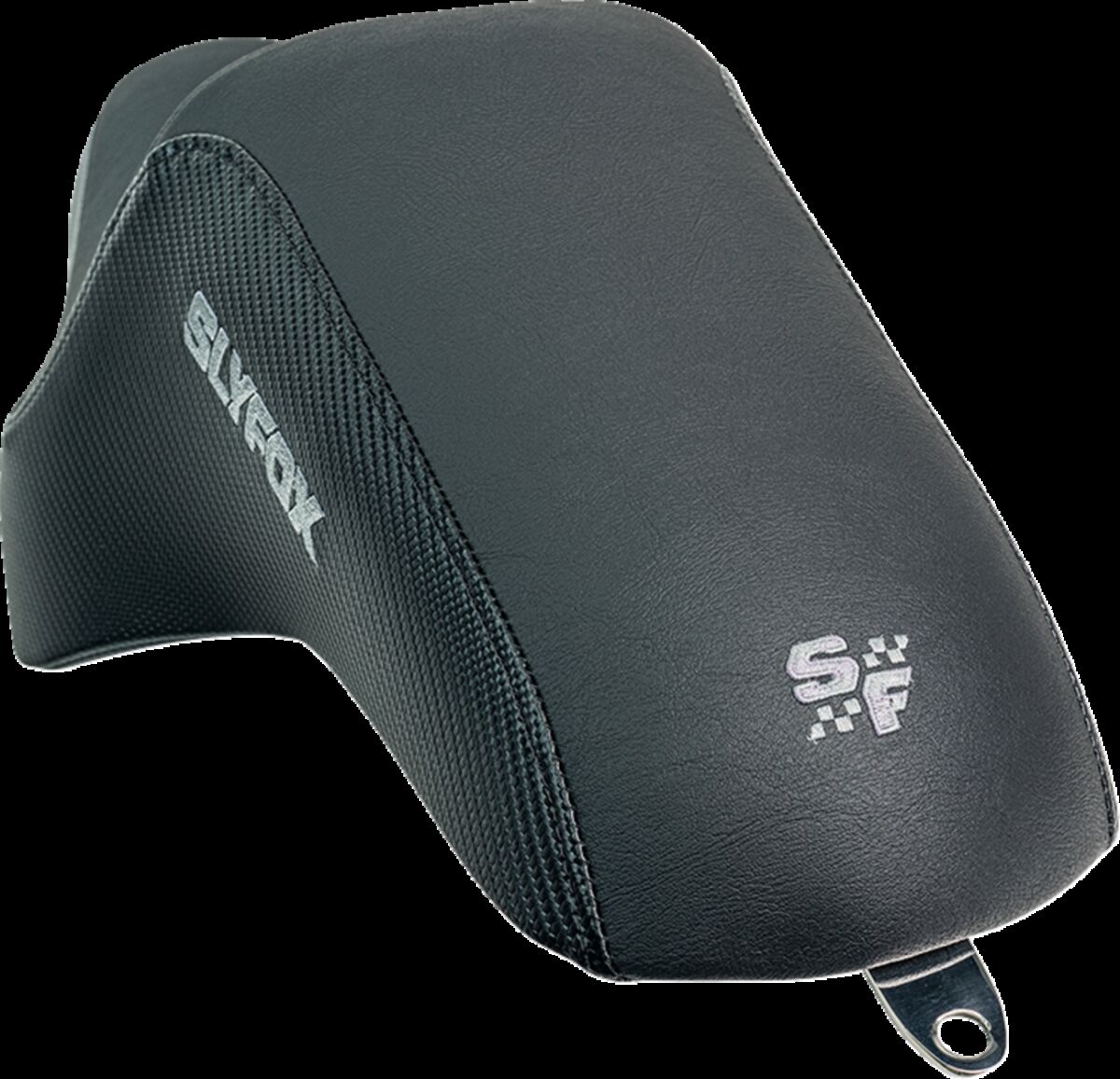 Slyfox The Drifter Seat, Gray Logo - 04-09 Sportster Seat Slyfox