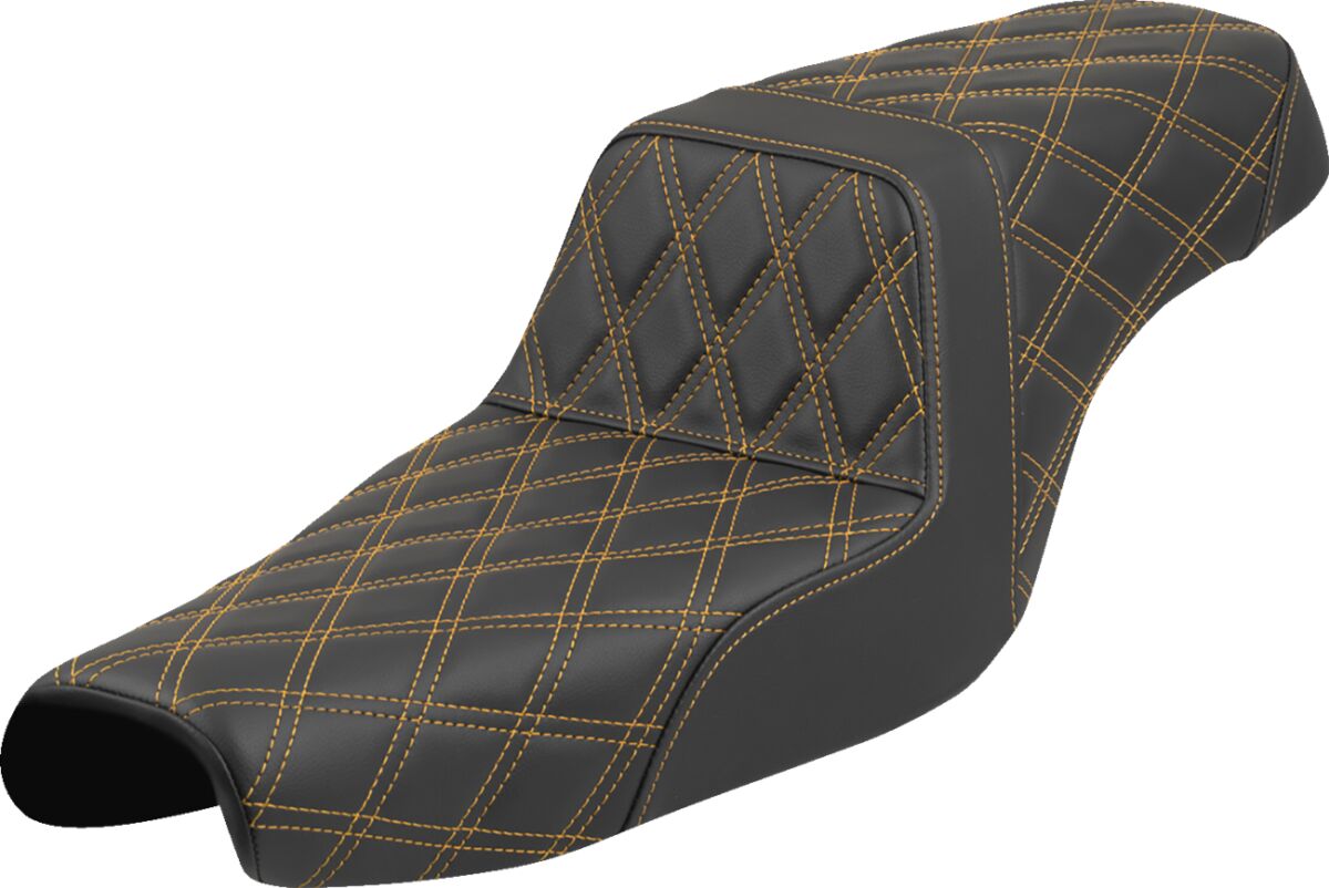 Saddlemen Seat Step Up Ls Xl Gold Stitch SEATS-FOR HARLEY SPORTSTER Saddlemen