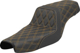 Saddlemen Seat Step Up Ls Xl Gold Stitch SEATS-FOR HARLEY SPORTSTER Saddlemen