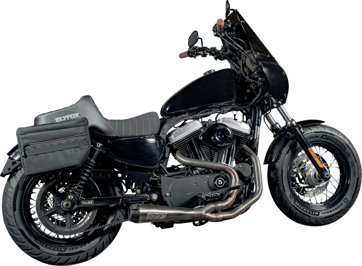 Slyfox Seat Highnoon Vinyl W/Slipstop SEATS-FOR HARLEY SPORTSTER Slyfox