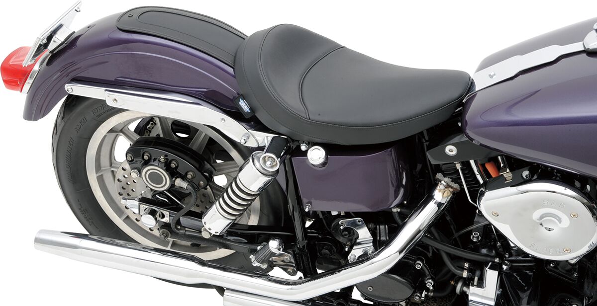 Drag Specialties Seats Seat Solo Front Wide Vinyl Black Seat Drag Specialties
