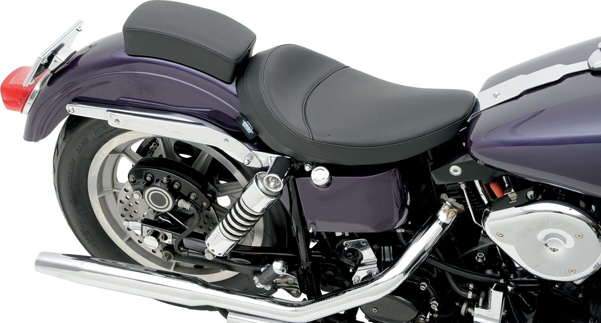 Drag Specialties Seats Seat Solo Front Wide Vinyl Black Seat Drag Specialties