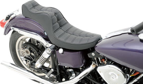 Drag Specialties Seats Seat Mini King And Queen Rear 2 Up Vinyl Black Seat Drag Specialties