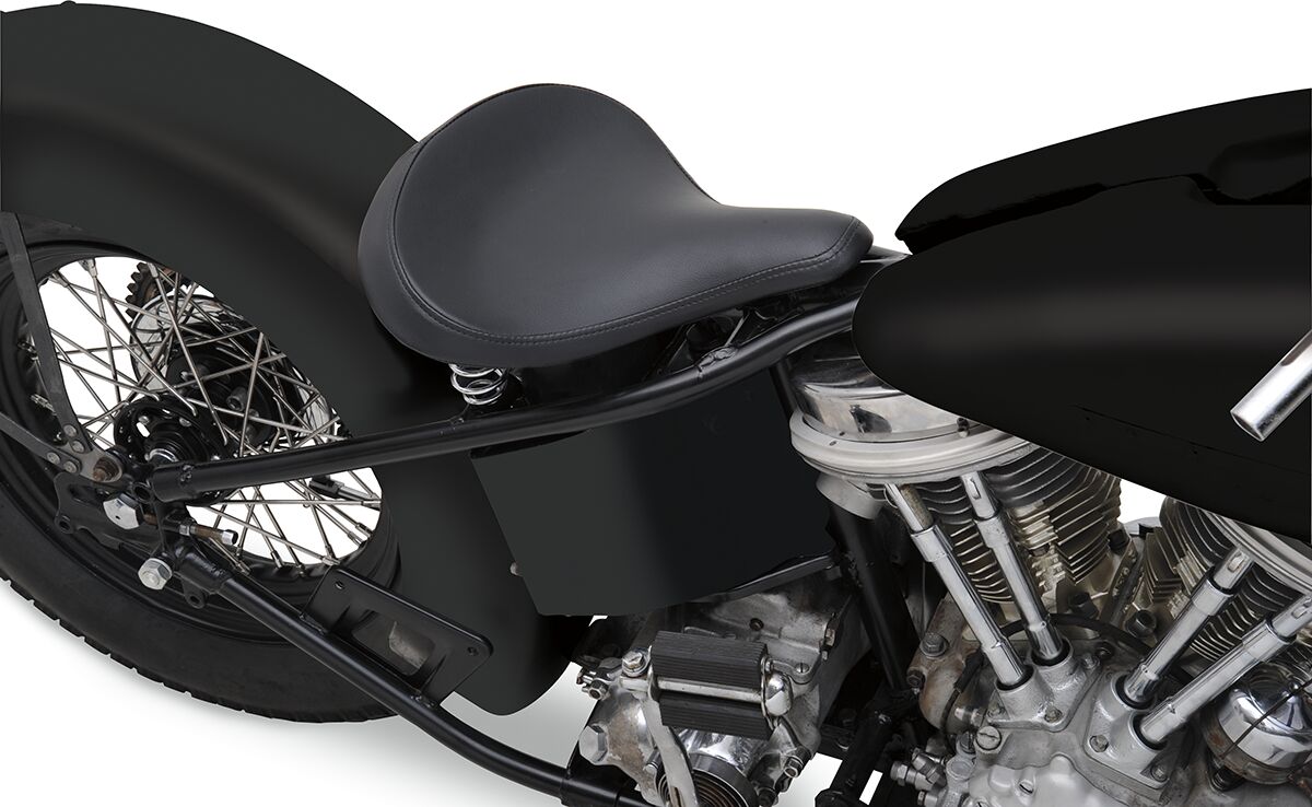 Drag Specialties Seats Seat Solo Lg Vinyl Blk SEATS-FOR HARLEY RIGID FRAME Drag Specialties