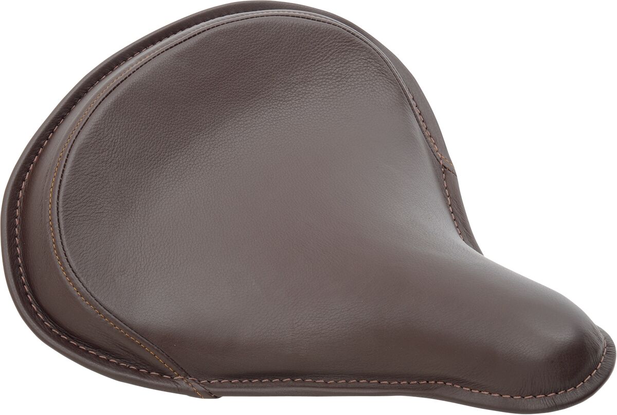 Drag Specialties Seats Seat Solo Lg Leather Brn SEATS-FOR HARLEY RIGID FRAME Drag Specialties