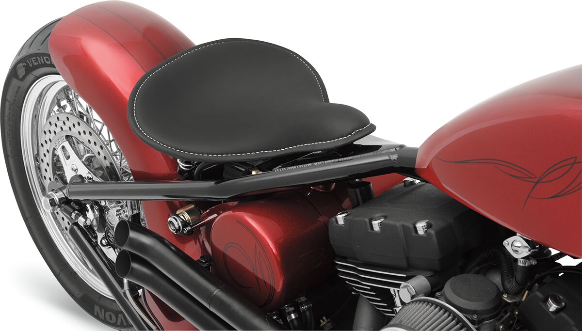 Drag Specialties Seats Seat Solo Lg Low Blk SEATS-FOR HARLEY RIGID FRAME Drag Specialties