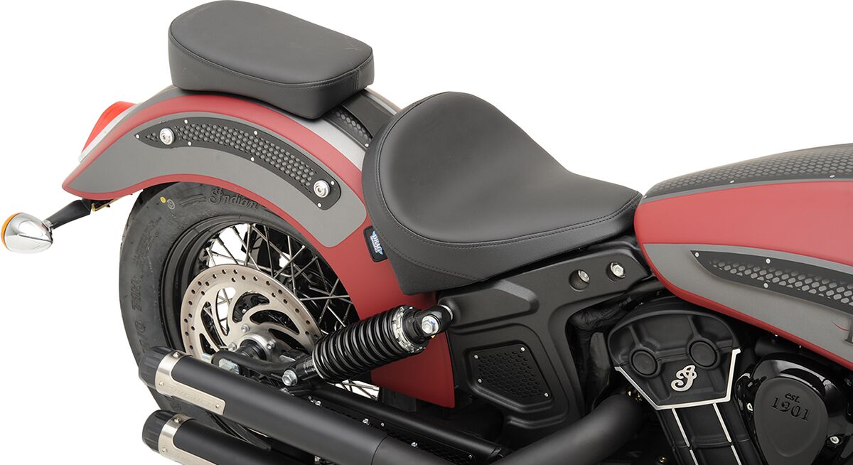Drag Specialties Seats Pad Pillion Rear Bobber Style Smooth Black Seat Drag Specialties Seats
