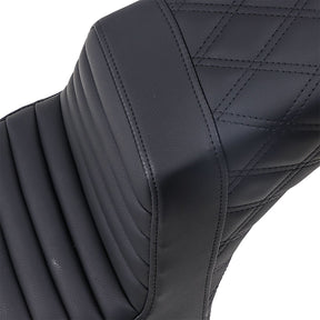 Step Up Front TR & Rear LS Seat, Black - 18-24 Scoot Seat Saddlemen