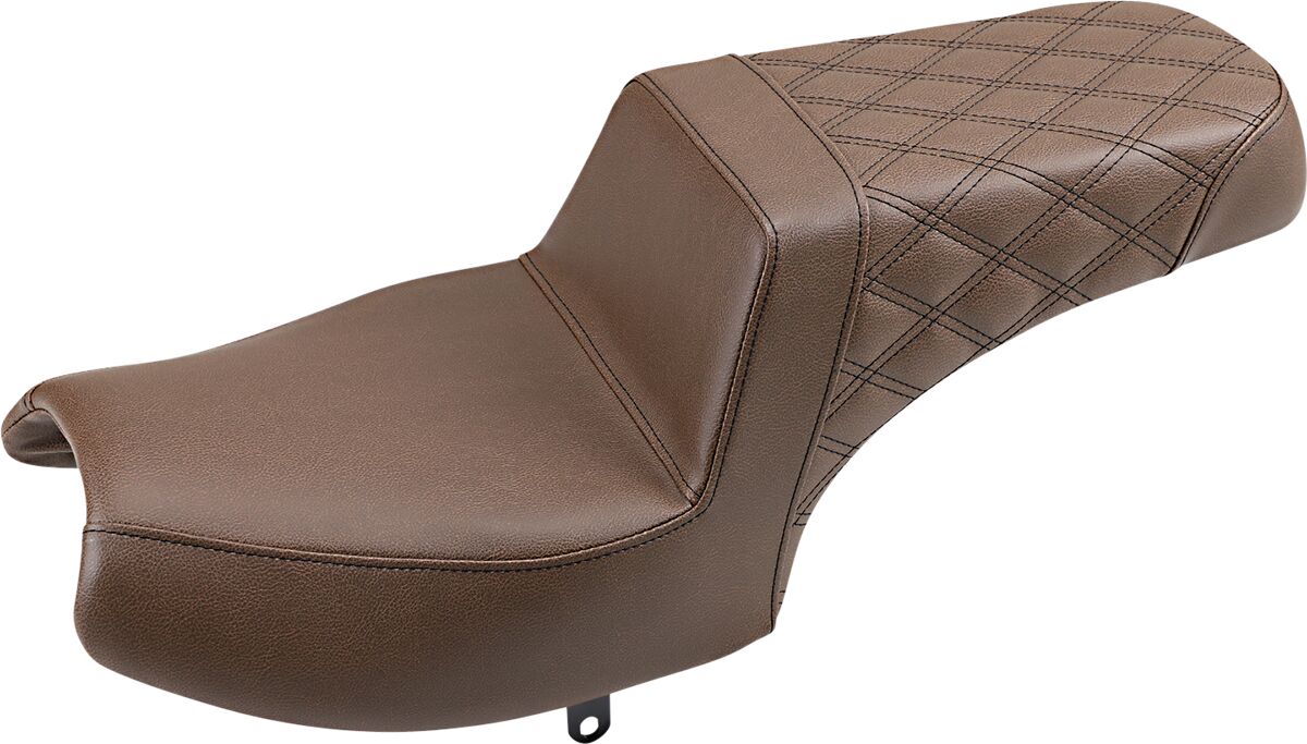 Step Up Rear LS Seat, Brown - 20+ Indian Seat Saddlemen Default Title