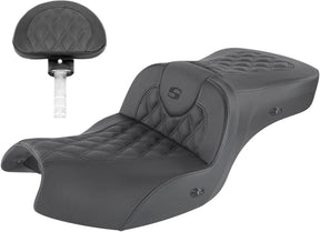 Saddlemen Roadsofa LS Heated With Driver's Backrest Seat - 20+ Indian Seat Saddlemen Default Title