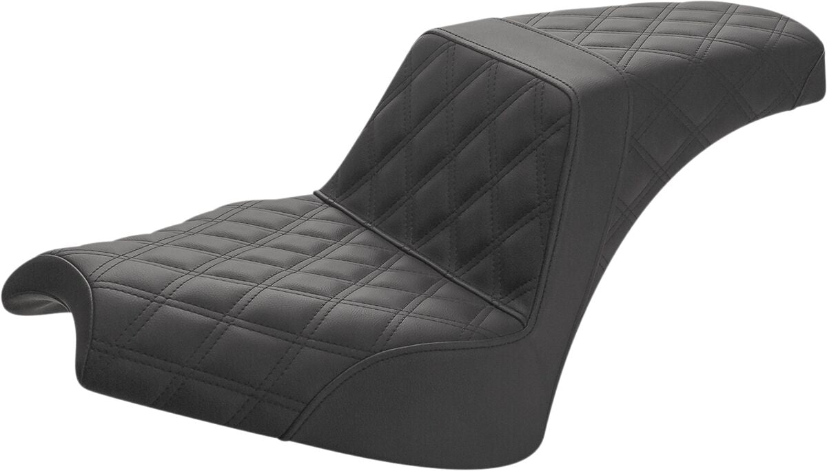 Saddlemen Step Up Front & Rear LS Seat, Black - +22 Chief Seat Saddlemen
