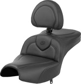 Saddlemen Roadsofa With Driver's Backrest, Black - 22+ Pursuit Seat Saddlemen