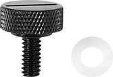Drag Specialties Seat Knob Blk Slot 1/4 20 SEAT MOUNTING COMPONENTS Drag Specialties
