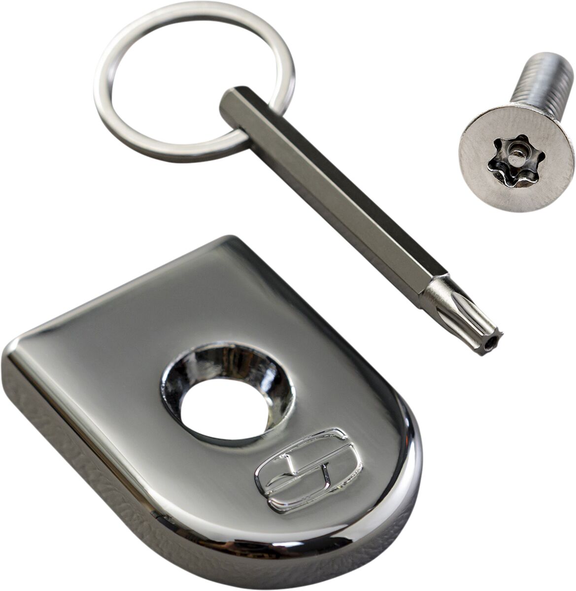 Saddlemen ATAB Security Seat Screw, Chrome - Indian Seat Monting Components Saddlemen