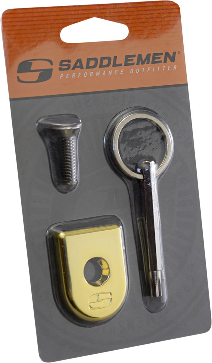 Saddlemen ATAB Security Seat Screw, Gold - Indian Seat Monting Components Saddlemen
