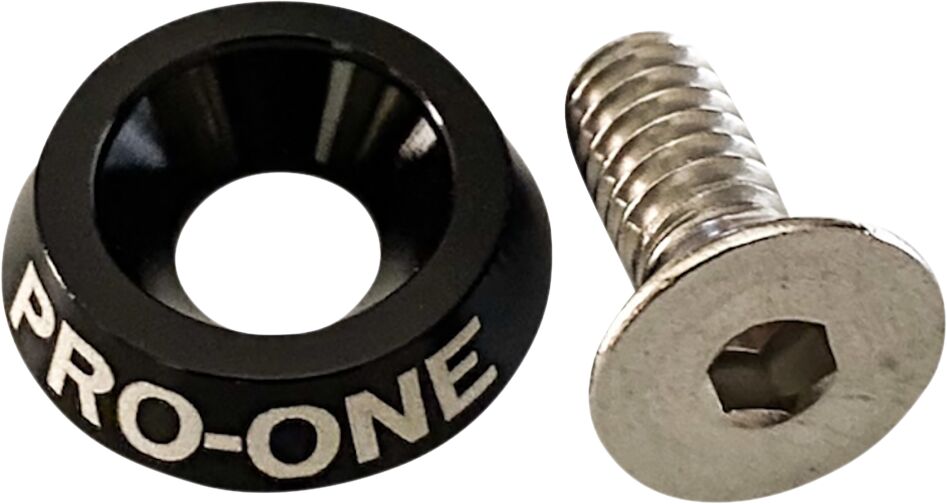 Pro One Perf.Mfg. Seat Knob 1/4 20 Black SEAT MOUNTING COMPONENTS Pro One Perf.Mfg.
